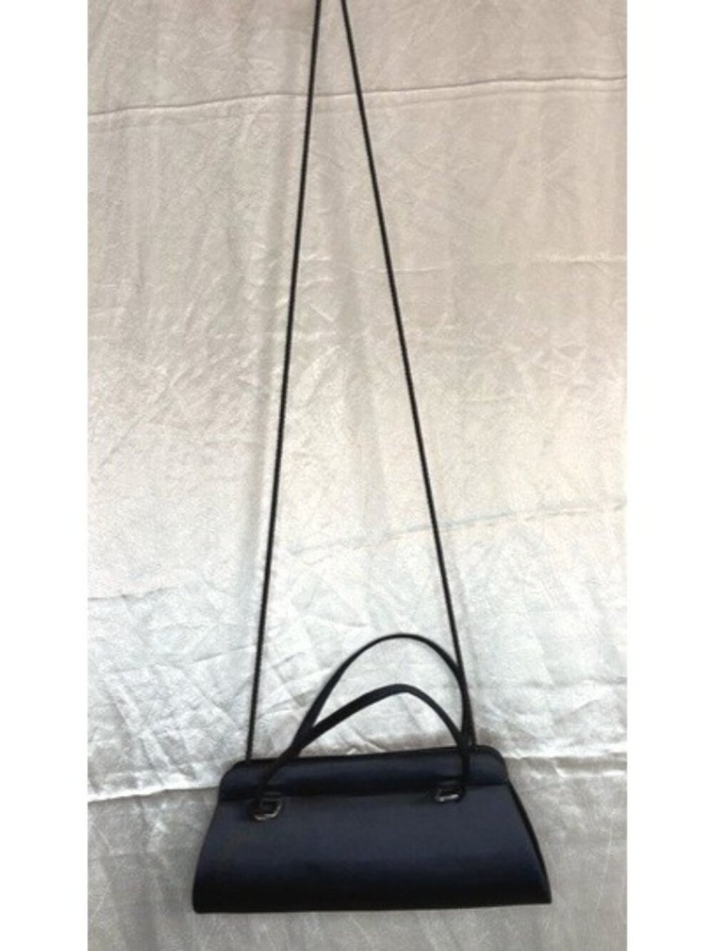 La Regale Black Formal Evening Vintage Clutch Crossbody Shoulder Strap Purse - Picture 3 of 13
